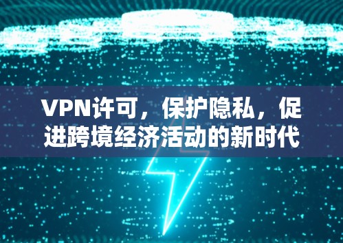 VPN许可，保护隐私，促进跨境经济活动的新时代工具