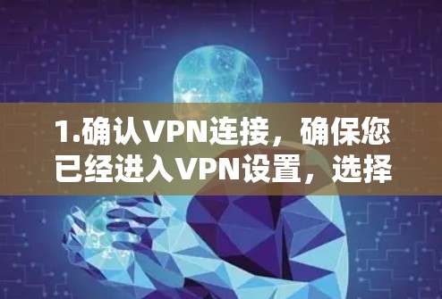 1.确认VPN连接，确保您已经进入VPN设置，选择了正确的端口和服务器